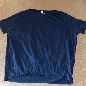 Lululemon Back In Action Short Sleeve - Mineral Blue - 6